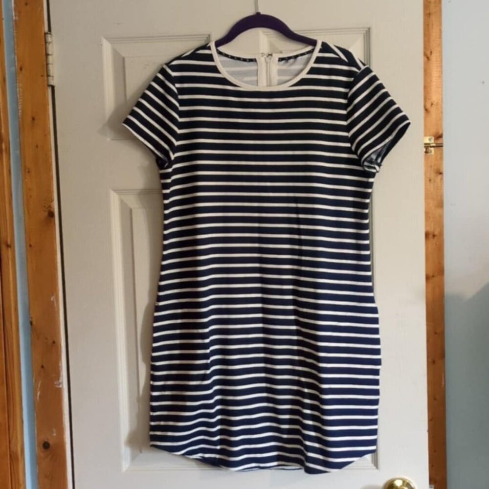 Tommy Bahama Navy and White Striped Mini Dress
